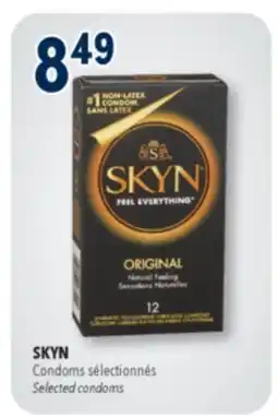 Familiprix SKYN, Selected condoms offer