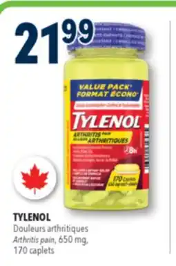 Familiprix TYLENOL Arthritis pain, 650mg, 170caplets offer