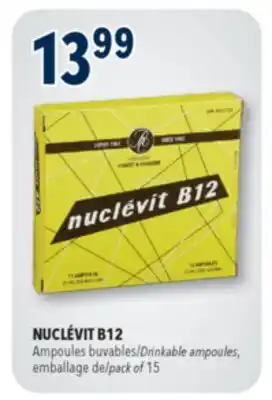 Familiprix NUCLÉVIT B12, Drinkable ampoule pack of 15 offer