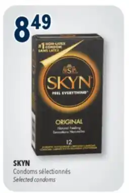 Familiprix SKYN, Condoms Selected condoms offer