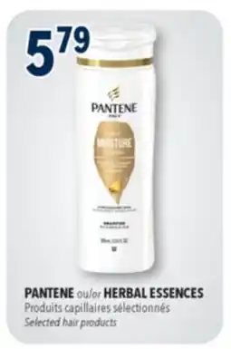 Familiprix PANTENE or HERBAL ESSENCES, Selected hair products offer