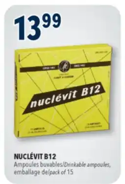 Familiprix NUCLÉVIT B12, Drinkable ampoules, pack of 15 offer