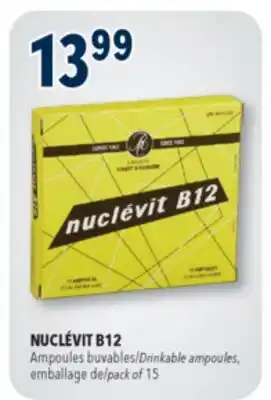 Familiprix NUCLÉVIT B12, Drinkable ampoules, pack of 15 offer