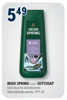 Familiprix IRISH SPRING, Selected body washes, 591 ml offer