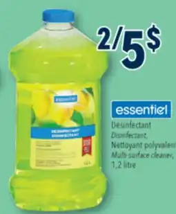 Familiprix ESSENTIEL Disinfectant Multi-surface cleaner, 1,2litre offer