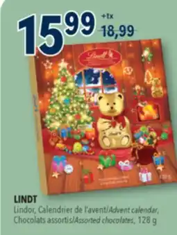 Familiprix LINDT, Lindor, Advent calendar, Assorted chocolates, 128 g offer