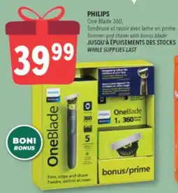 Familiprix PHILIPS, Trimmer and shaver with bonus blade offer
