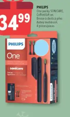 Familiprix PHILIPS, One by SONICARE, Gift set, Battery toothbrush, 4 pieces offer