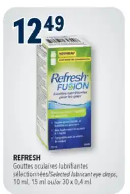 Familiprix REFRESH, Selected lubricant eye drops, 10 ml, 15 ml or 30 x 0,4 ml offer