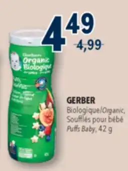Familiprix GERBER Organic, Puffs Baby, 42g offer