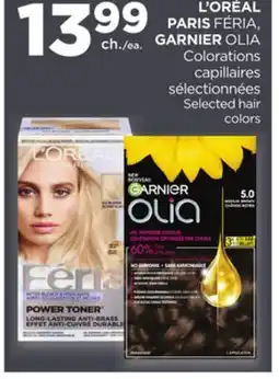 Proxim L'ORÉAL PARIS FÉRIA, GARNIER OLIA Selected hair colors offer