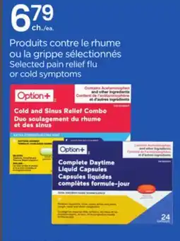 Proxim OPTION+ Selected pain relief flu or cold symptoms offer