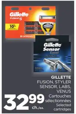 Proxim GILLETTE FUSION, STYLER SENSOR, LABS, VENUS Cartouches offer