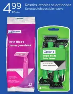 Proxim OPTION+ Selected disposable razors offer