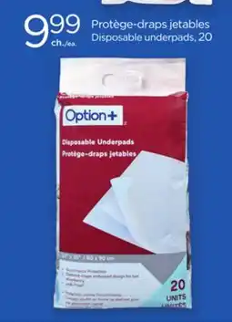 Proxim Option+ Disposable underpads offer