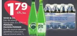 Proxim NOSH & CO., PERRIER MAISON PERRIER Spring Water offer