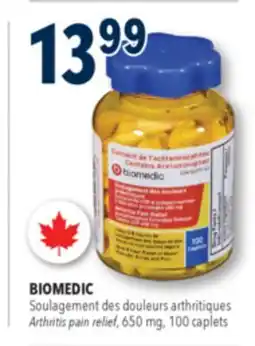 Familiprix BIOMEDIC, Arthritis pain relief, 650 mg, 100 caplets offer