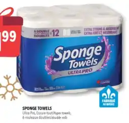 Familiprix SPONGE TOWELS Paper towels, 6 double rolls offer