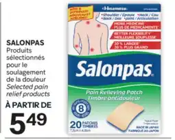 Brunet SALONPAS Produits sélectionnés pour le soulagement de la douleur offer