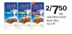 Brunet Lindt SWISS CLASSIC Barres offer