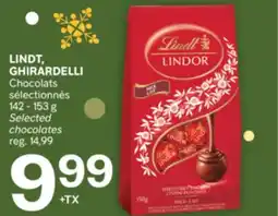 Brunet LINDT, GHIRARDELLI Chocolats sélectionnés offer