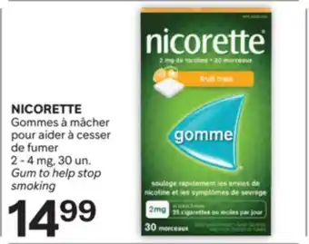 Brunet NICORETTE Gommes à mâcher pour aider à cesser de fumer offer