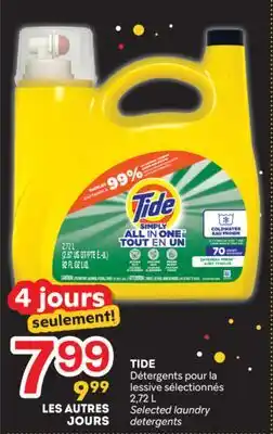 Brunet TIDE Détergents pour la lessive sélectionnés offer