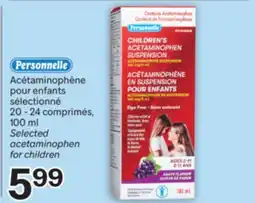 Brunet Personnelle Acétaminophène pour enfants sélectionné offer