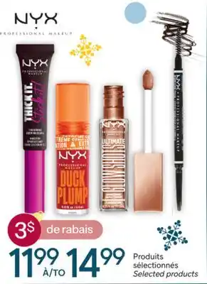 Brunet NYX Produits sélectionnés offer