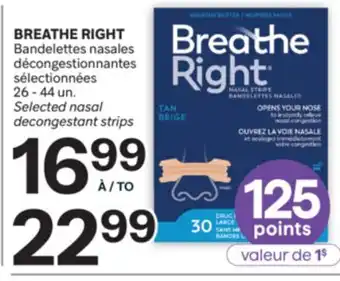 Brunet BREATHE RIGHT Bandelettes nasales décongestionnantes sélectionnées offer