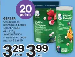 Brunet GERBER Collations et repas pour bébés sélectionnés offer