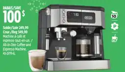 Canadian Tire Delonghi All-in-One Coffee and Espresso Machine offer