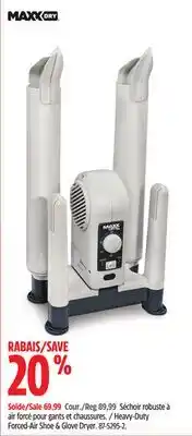 Canadian Tire Heavy-Duty Forced-Air Shoe & Glove Dryer offer