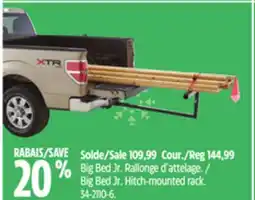 Canadian Tire Big Bed Jr. Hitch-mounted rack offer