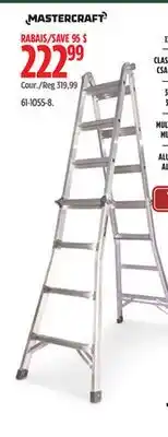 Canadian Tire Mastercraft Grade 1A Aluminum Multi-Task Ladder, 17-ft, 300-lb offer