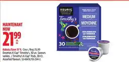 Canadian Tire Timothy's K-Cup Pods, 30-Ct offer