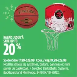 Canadian Tire Spalding Selected Basketballs offer