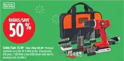 Canadian Tire 20V MAX Li-Ion Drill/Driver with 100-Pc Accessory Kit offer