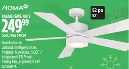 Canadian Tire Noma Integrated LED Smart Ceiling Fan, 6-Speed, 5-CCT offer