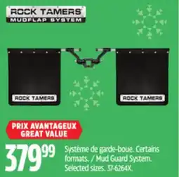 Canadian Tire Rock Tamers Mud Guard System offer