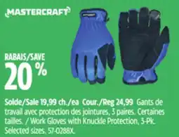 Canadian Tire Work Gloves with Knuckle Protection offer