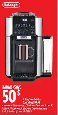 Canadian Tire TrueBrew Single Serve Drip Coffeemaker offer