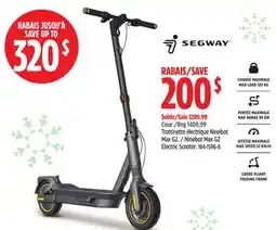 Canadian Tire SEGWAY Ninebot Max G2 Electric Scooter offer