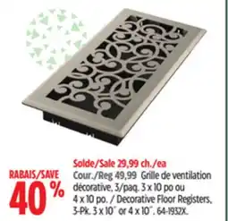 Canadian Tire Decorative Floor Registers, 3-Pk offer
