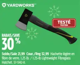 Canadian Tire 1.25-lb Lightweight Fibreglass Hatchet offer