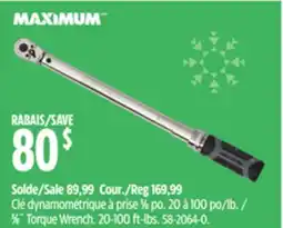 Canadian Tire 3⁄8˝Torque Wrench offer
