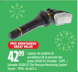 Canadian Tire Schrader 33500 EZ Tire Pressure Monitoring System Sensor - TPMS offer