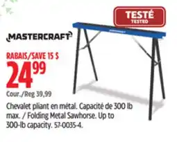 Canadian Tire Folding Metal Sawhorse offer