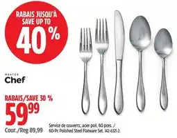 Canadian Tire 60-Pc Polished Steel Flatware Set offer