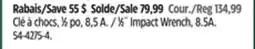 Canadian Tire Mastercraft 1⁄2˝ Impact Wrench, 8.5A offer